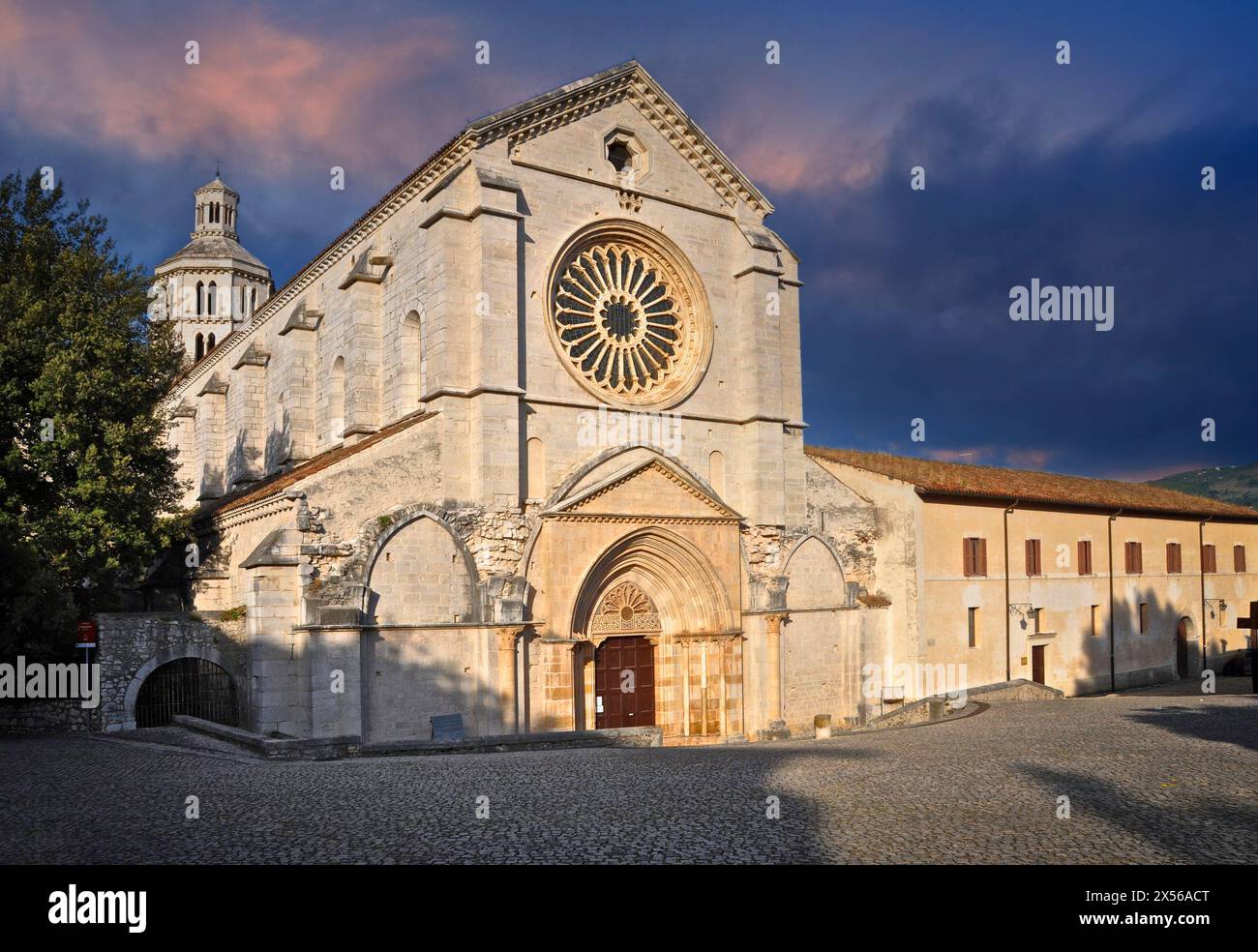 Italie Province de Latina - Abbaye de Priverno Fossanova Banque D'Images