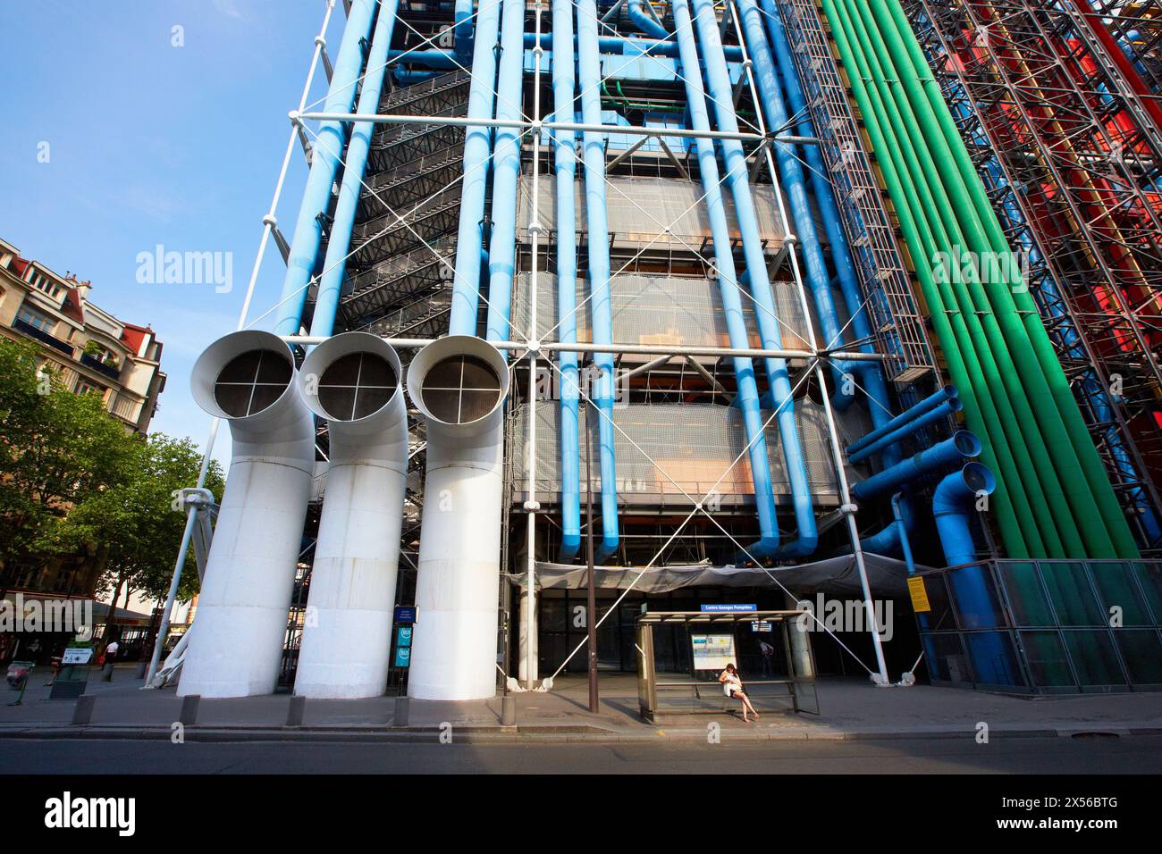Centre George Pompidou. Musée National d'Art moderne. Paris. France. Banque D'Images