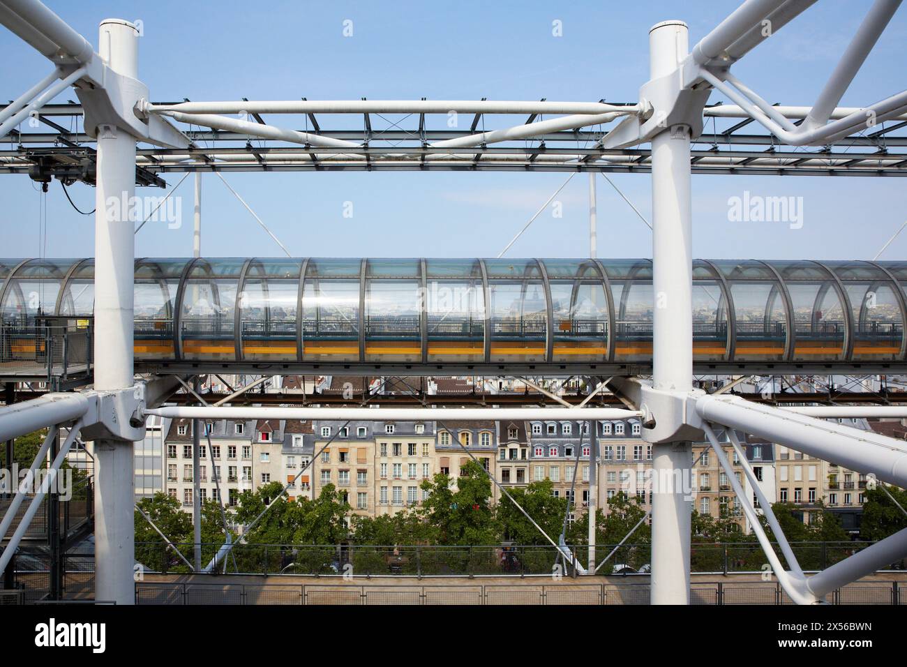 Place George Pompidou Square Paris. France. Banque D'Images