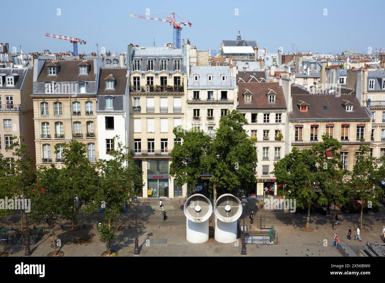 Place George Pompidou Square Paris. France. Banque D'Images