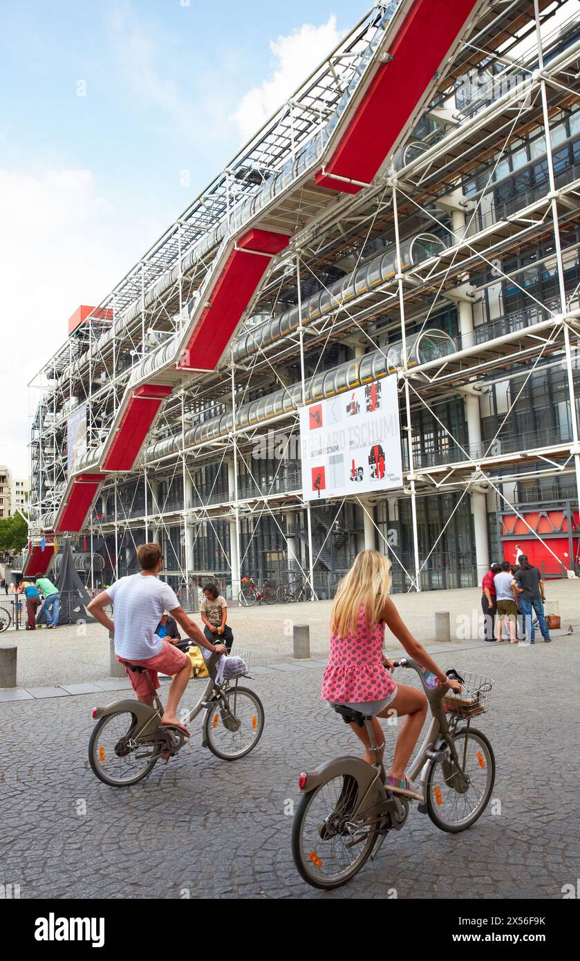 Centre George Pompidou. Musée National d'Art moderne. Paris. France. Banque D'Images