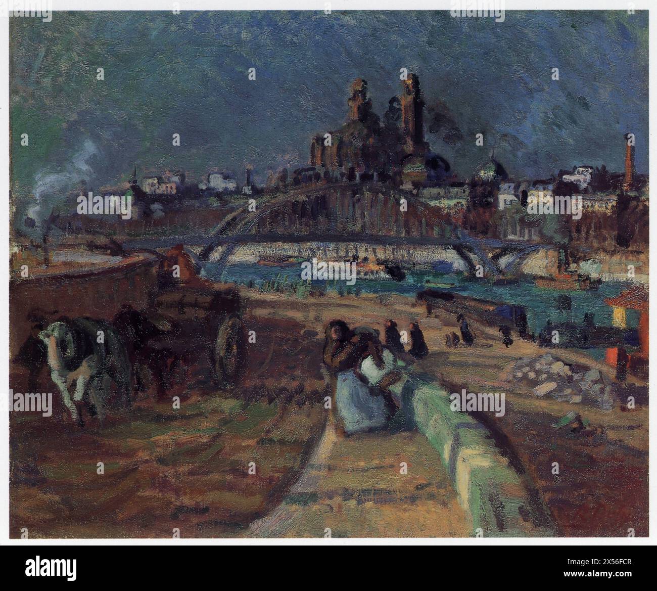 Raoul Dufy. (1877-1953). L'ancien Trocadéro, vu des quais. Huile sur toile. 1902 Banque D'Images