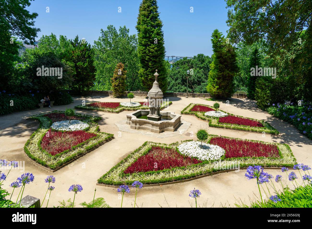 Jardins do Palacio de cristal Crystal Palace jardins à Porto Portugal . Banque D'Images