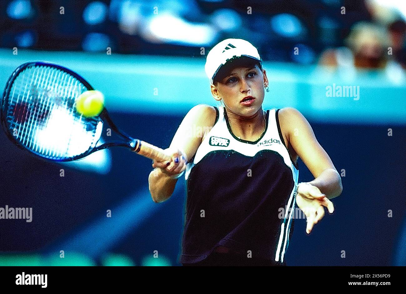 Anna Kournikova participe aux Championnats de Lipton 1997 Banque D'Images