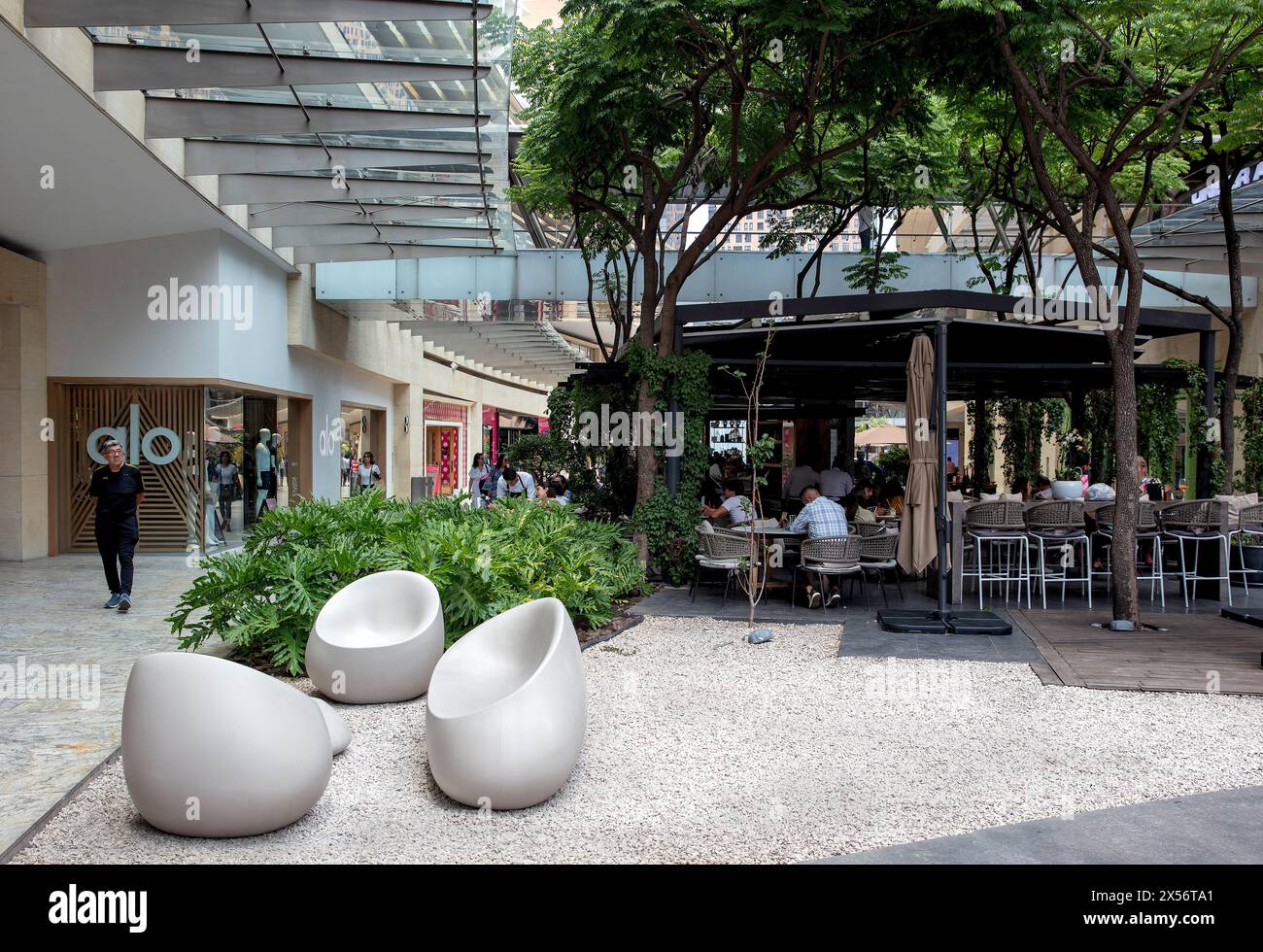 Centre commercial en plein air antara, Polanco, Mexico, Mexique Banque D'Images