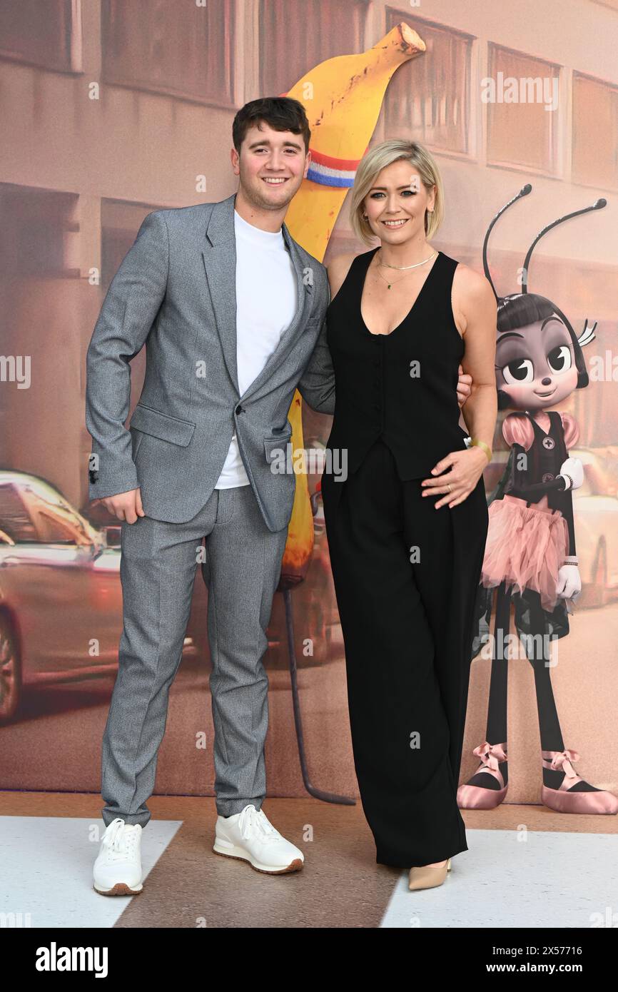 LONDRES, ANGLETERRE, Royaume-Uni - 07 MAI 2024 : Suzanne Shaw, Corey MacKenzie Graham assiste à la première britannique de 'IF' au Cineworld Leicester Square le 07 mai 2024 à Londres, en Angleterre. Crédit : Voir Li/Picture Capital/Alamy Live News Banque D'Images