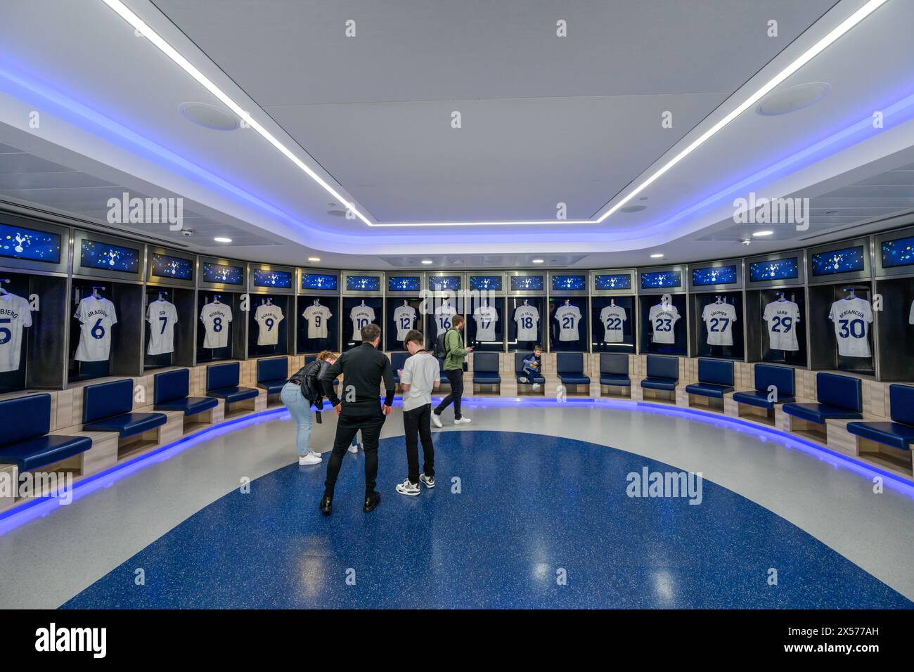 Stade Tottenham Hotspur Football Club - vestiaire Tottenham Hotspur Banque D'Images