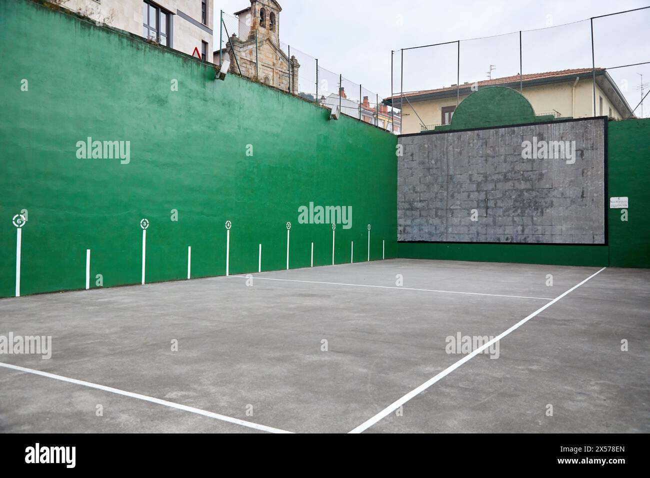 Pelote Basque, Fronton, Muelle Sirgueras, Bilbao, Pays Basque, Espagne Banque D'Images