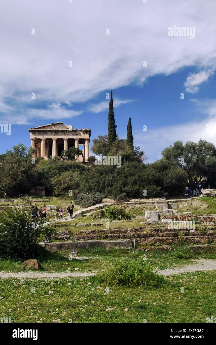 Découvrez Athènes, Grèce : Acropole, monuments, plage, Sun. 🏛️🌊☀️ Banque D'Images