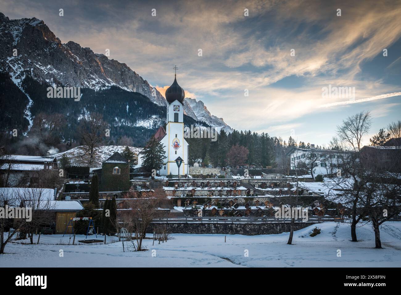 Geography / Travel, Germany, Bavaria, Grainau, Church, Johannes of the baptist in Grainau, ADDITIONAL-RIGHTS-LEARANCE-INFO-NOT-AVAILABLE Banque D'Images