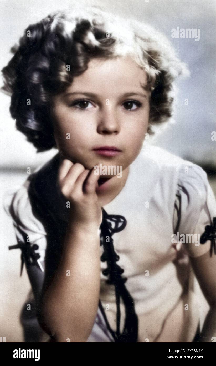 Temple, Shirley, 23.4.1928 - 10.2,2014, actrice américaine (star enfant), portrait, années 1930, ADDITIONAL-RIGHTS-CLEARANCE-INFO-NOT-AVAILABLE Banque D'Images