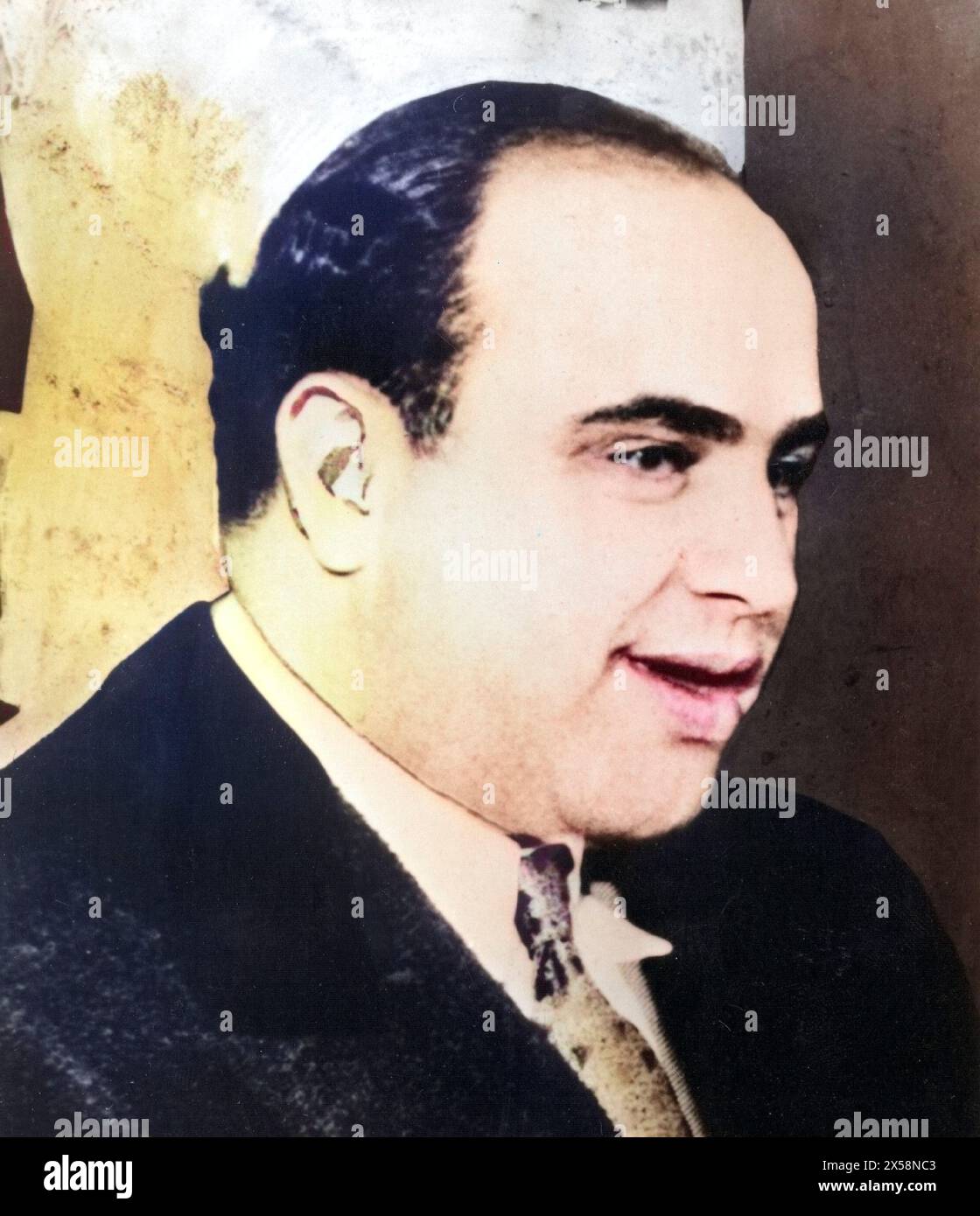 Capone, Alphonse 'Al', 17.1. 1899 - 25.1,1947, American Gangster, portrait, vers 1930, ADDITIONAL-RIGHTS-CLEARANCE-INFO-NOT-AVAILABLE Banque D'Images Capone, Alphonse 'Al', 17.1. 1899 - 25.1,1947, American Gangster, portrait, vers 1930, ADDITIONAL-RIGHTS-CLEARANCE-INFO-NOT-AVAILABLE Banque D'Images