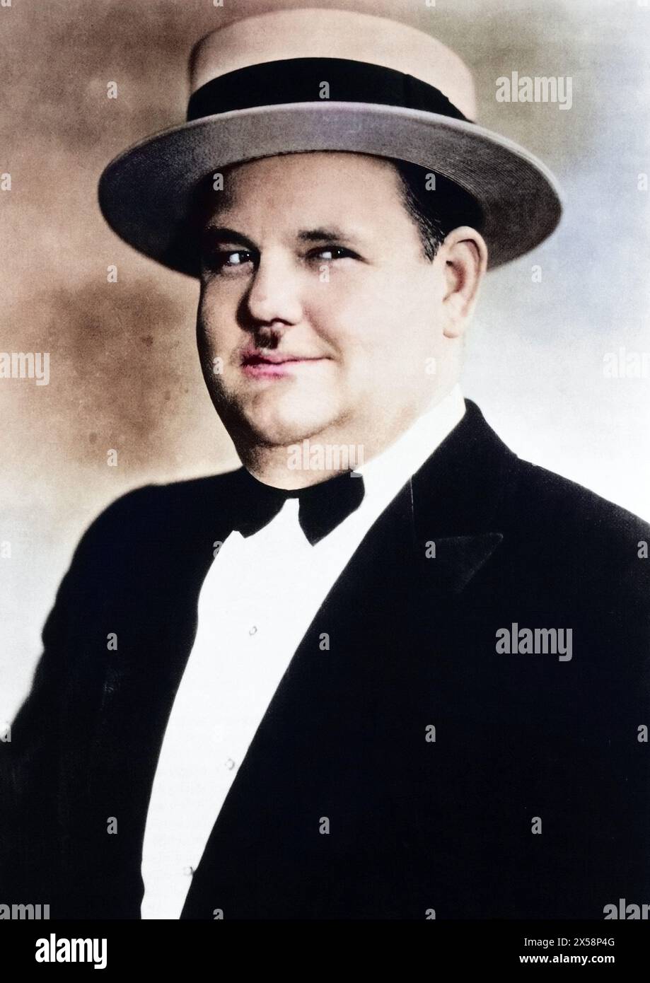 Hardy, Oliver, 18.1.1892 - 7.8.1957, acteur américain, portrait, ANNÉES 1930, INFO-AUTORISATION-DROITS-SUPPLÉMENTAIRES-NON-DISPONIBLE Banque D'Images