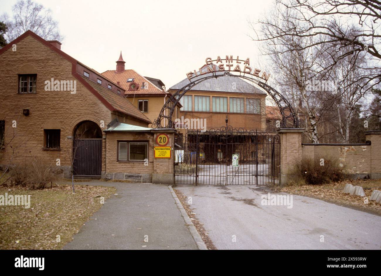 FILMSTADEN À SOLNA juste à l'extérieur de Stockholm était Hollywood en Suède de 1920 au début des années 1970. Il a été nommé Trésor de la culture cinématographique européenne par l'Académie européenne du film Banque D'Images