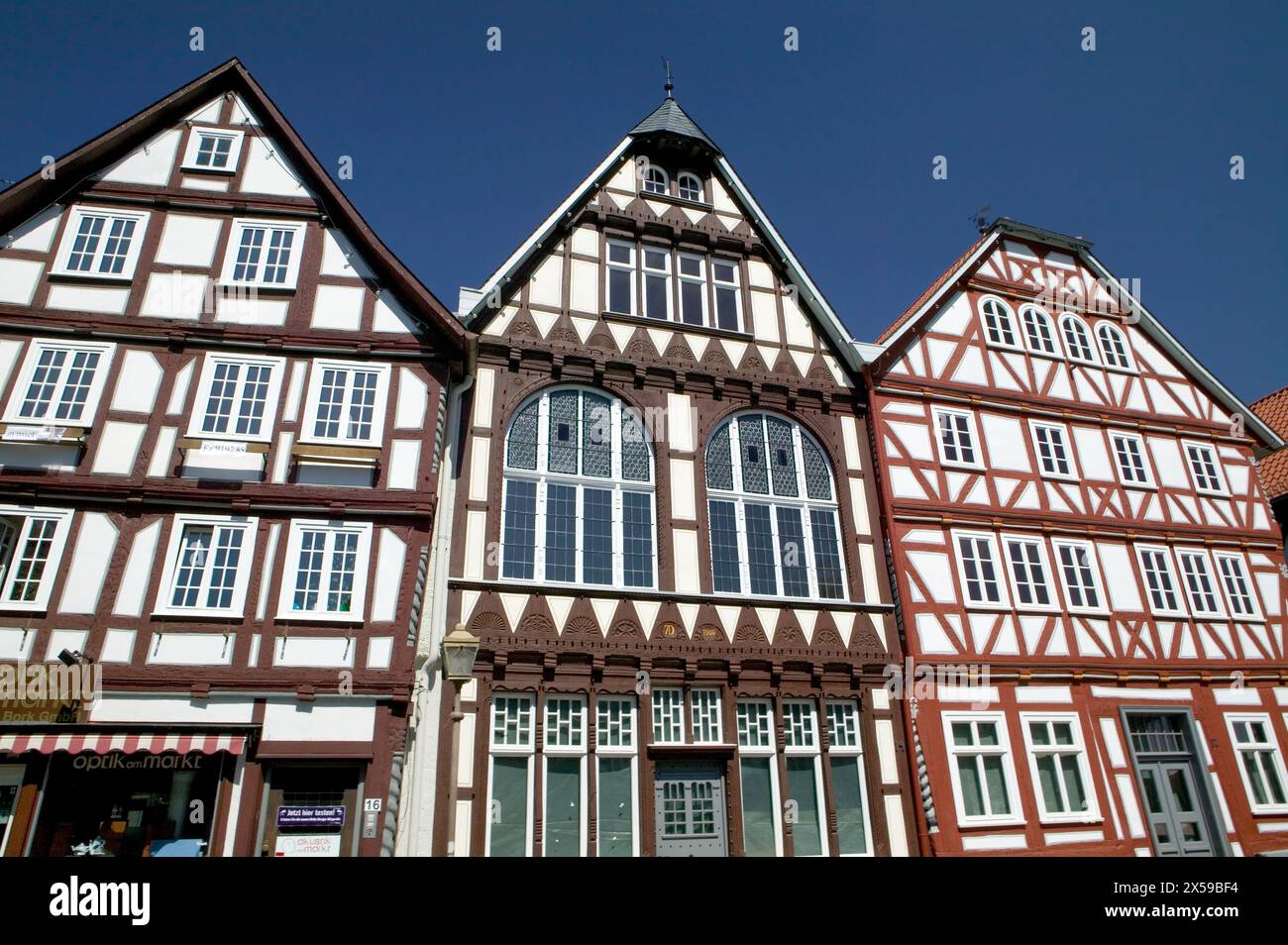 Maisons à colombages à Fritzlar près de Kassel, Hesse, Allemagne, Europe Banque D'Images