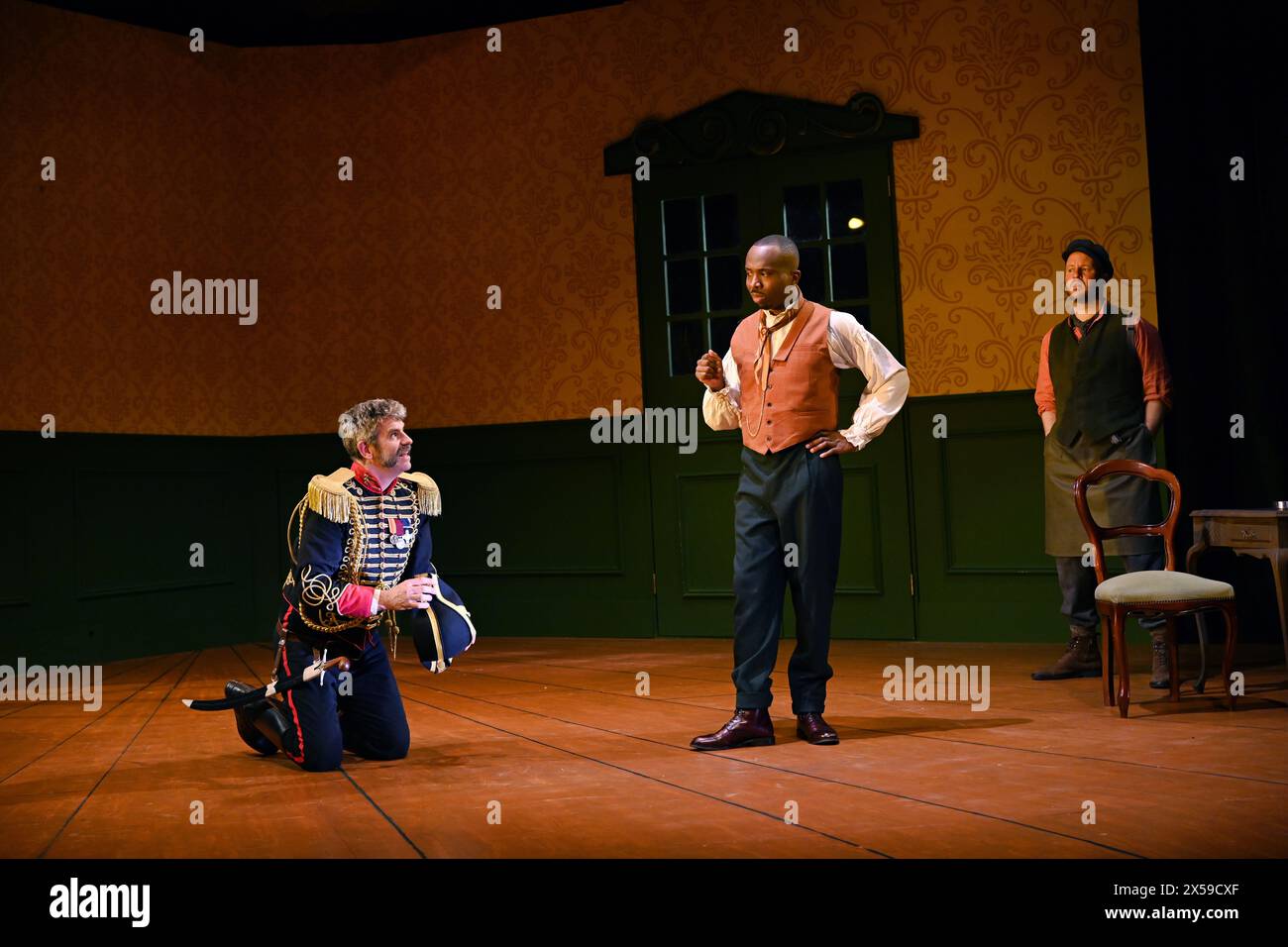 LONDRES, ANGLETERRE, Royaume-Uni - 07 MAI 2024 : Kiell Smith-Bynoe, Dan Skinner, moulages de l'inspecteur du gouvernement, Marylebone Theatre, Rudolf Steiner House, Londres, Royaume-Uni. Crédit : Voir Li/Picture Capital/Alamy Live News Banque D'Images