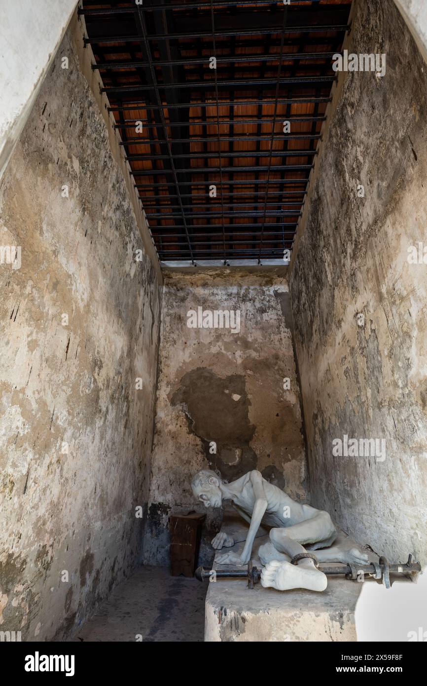 La prison de l'île de Con Dao au Vietnam Banque D'Images