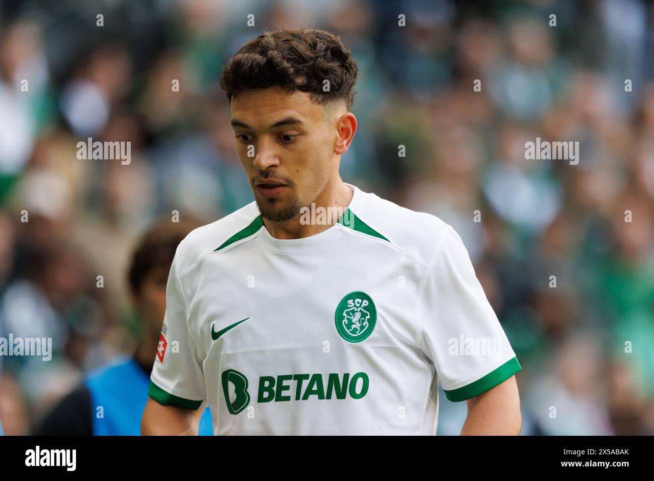 Pedro Goncalves pendant le match de Liga Portugal entre Sporting CP et Portimonense SC à l'Estadio Jose Alvalade, Lisbonne, Portugal. (Maciej Rogowski) Banque D'Images