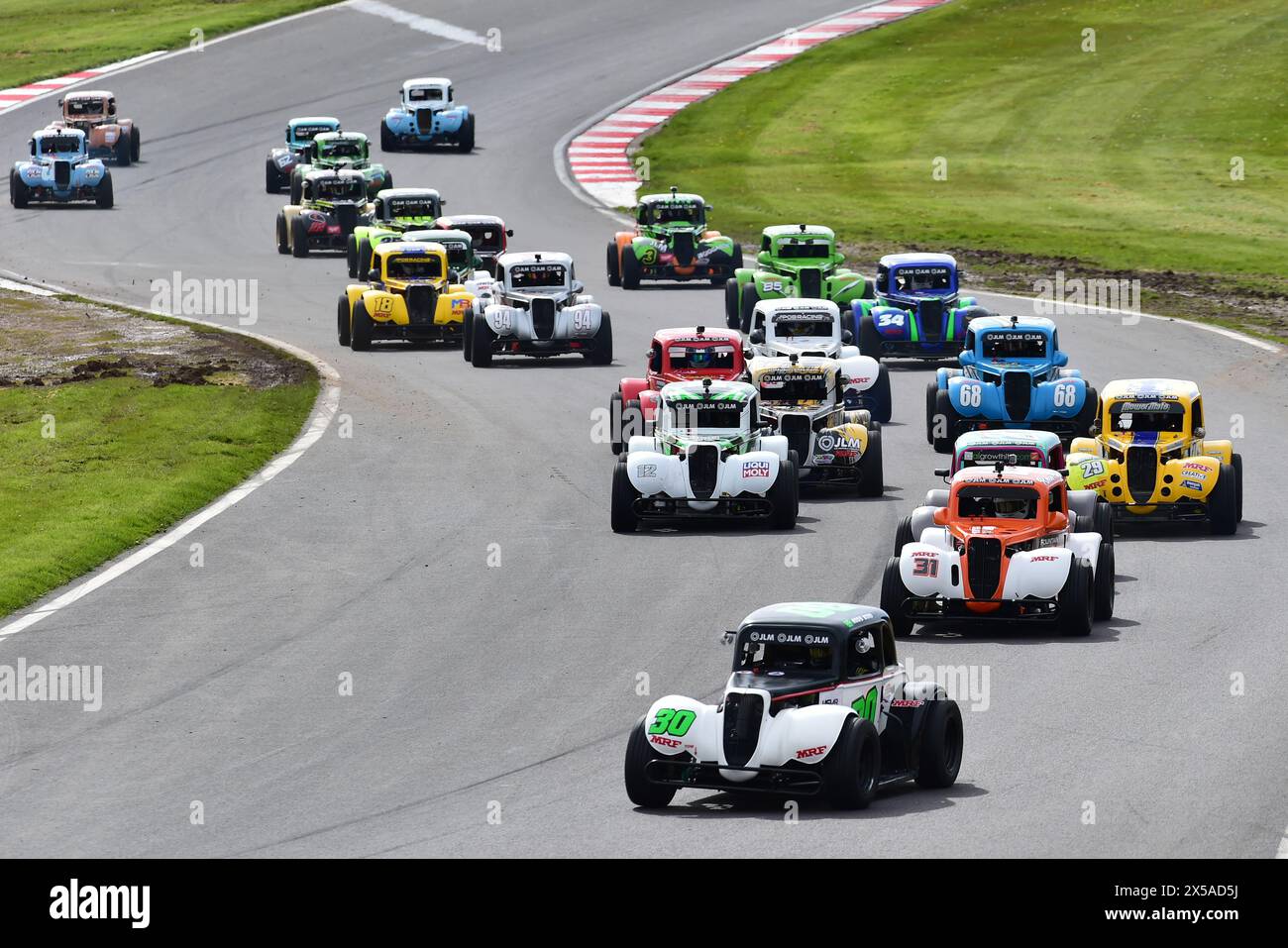 Andy Bird, Ford Coupe 1934, Legends Cars Elite Cup, 5/8e échelle de course, les formes de carrosserie sont basées sur les styles Ford ou Chevrolet des années 1930, propulsé par Banque D'Images