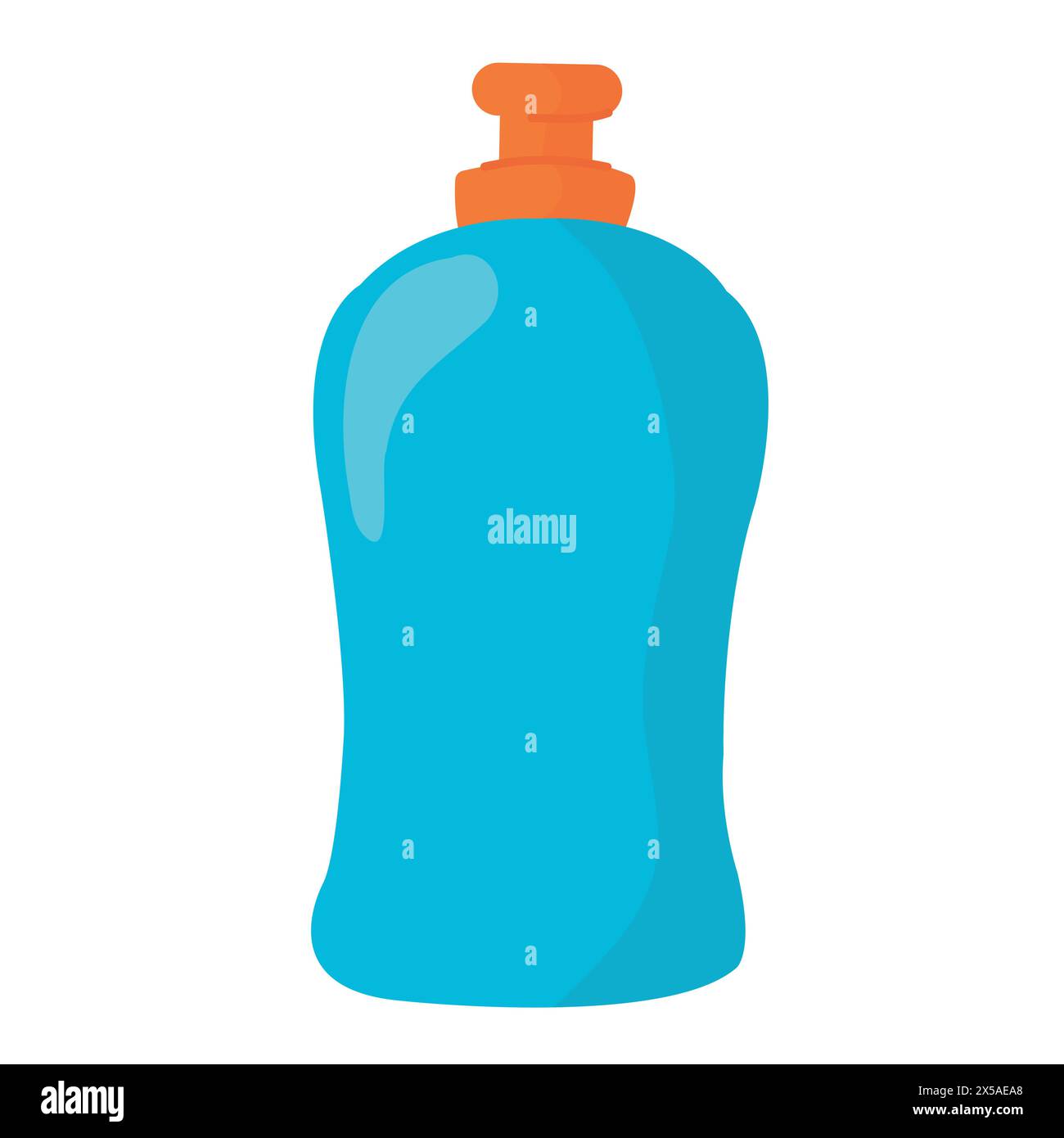 Icône de gel de nettoyage. Dessin animé de bouteille avec icône vectorielle de gel de nettoyage pour la conception Web isolé sur fond blanc Illustration de Vecteur