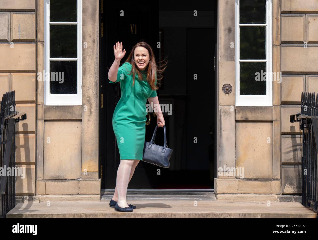 Kate Forbes arrive à Bute House, Édimbourg, après que John Swinney, premier ministre nouvellement nommé de l'Écosse, ait prêté serment à la Cour de session. Date de la photo : mercredi 8 mai 2024. Banque D'Images