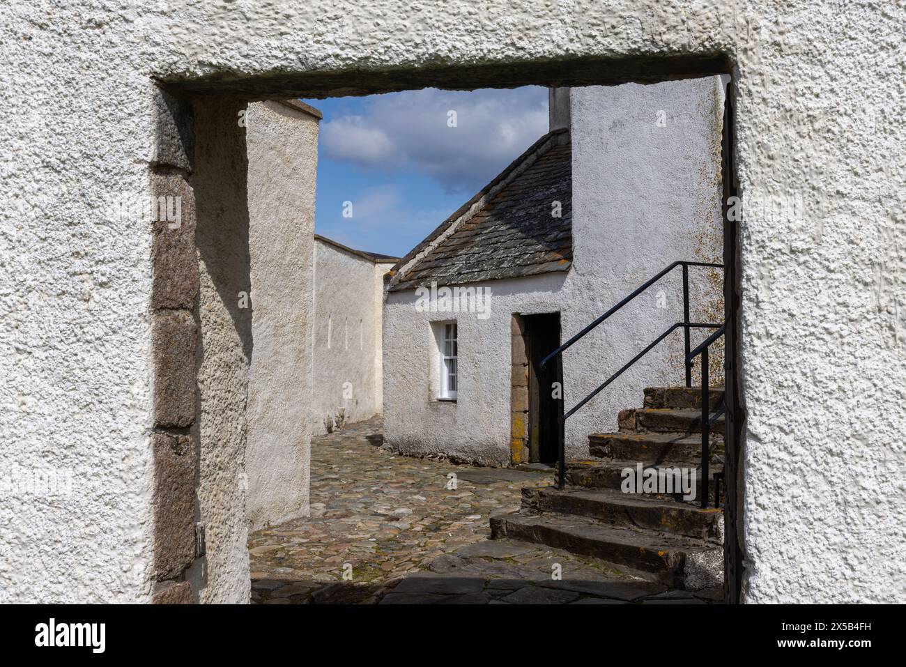 Le château de Corgarff est un château écossais isolé avec un mur d'enceinte en forme d'étoile dans les Cairngorms Highlands, Aberdeenshire, Écosse. Banque D'Images