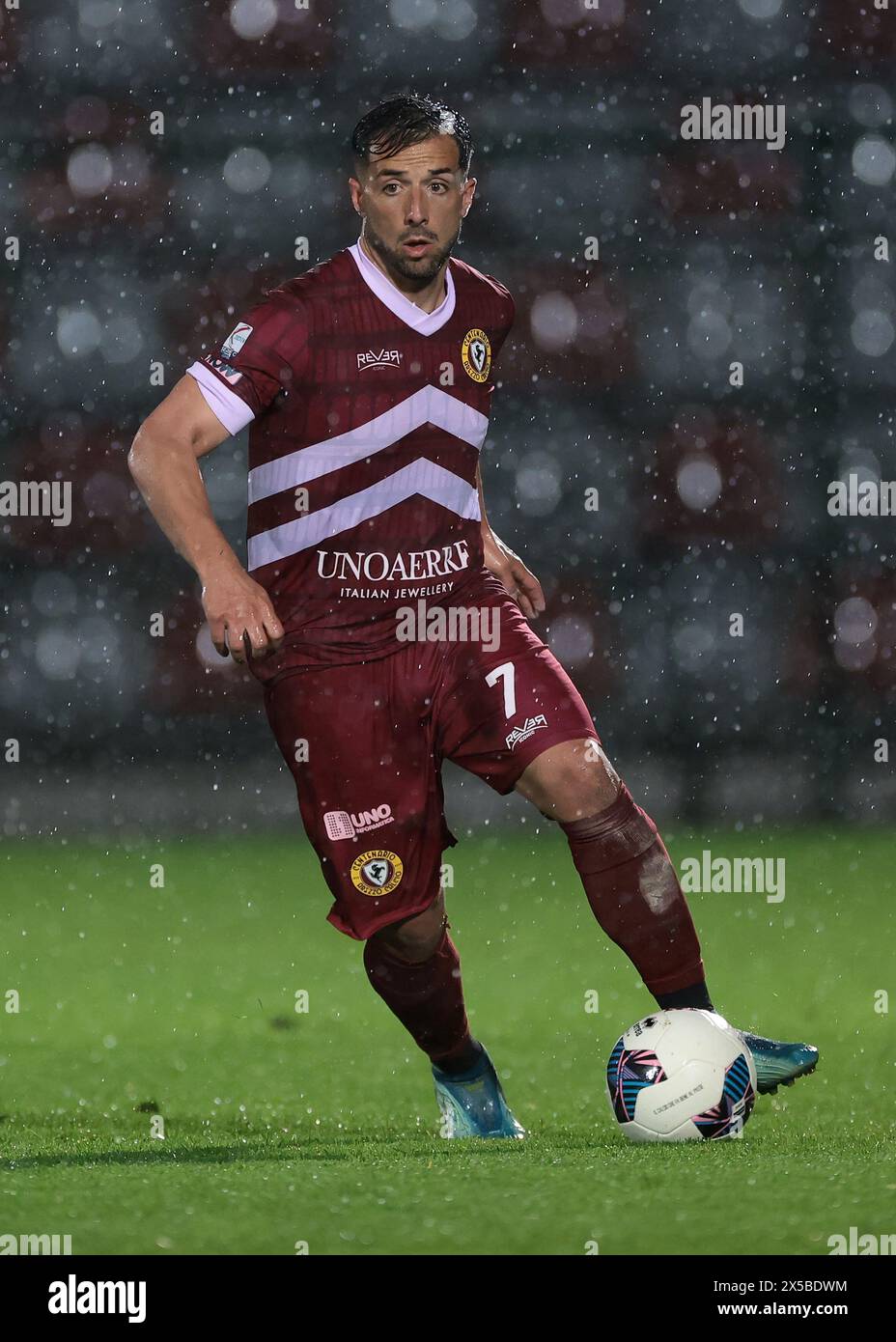 Turin, Italie. 7 mai 2024. Filippo Guccione du SS Arezzo lors du match de série C Play Off Round 1 au Stadio Giuseppe Moccagatta - Alessandria, Turin. Le crédit photo devrait se lire : Jonathan Moscrop/Sportimage crédit : Sportimage Ltd/Alamy Live News Banque D'Images