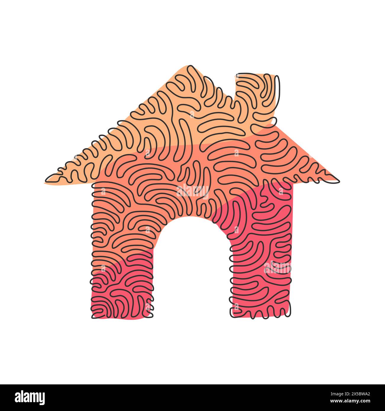 Icône linéaire de la caméra de dessin d'une ligne, conception plate de dispositif numérique simple pour l'interface ux du bouton de site Web de l'application logo de l'interface ux. Boucles torsadées. Conti Illustration de Vecteur