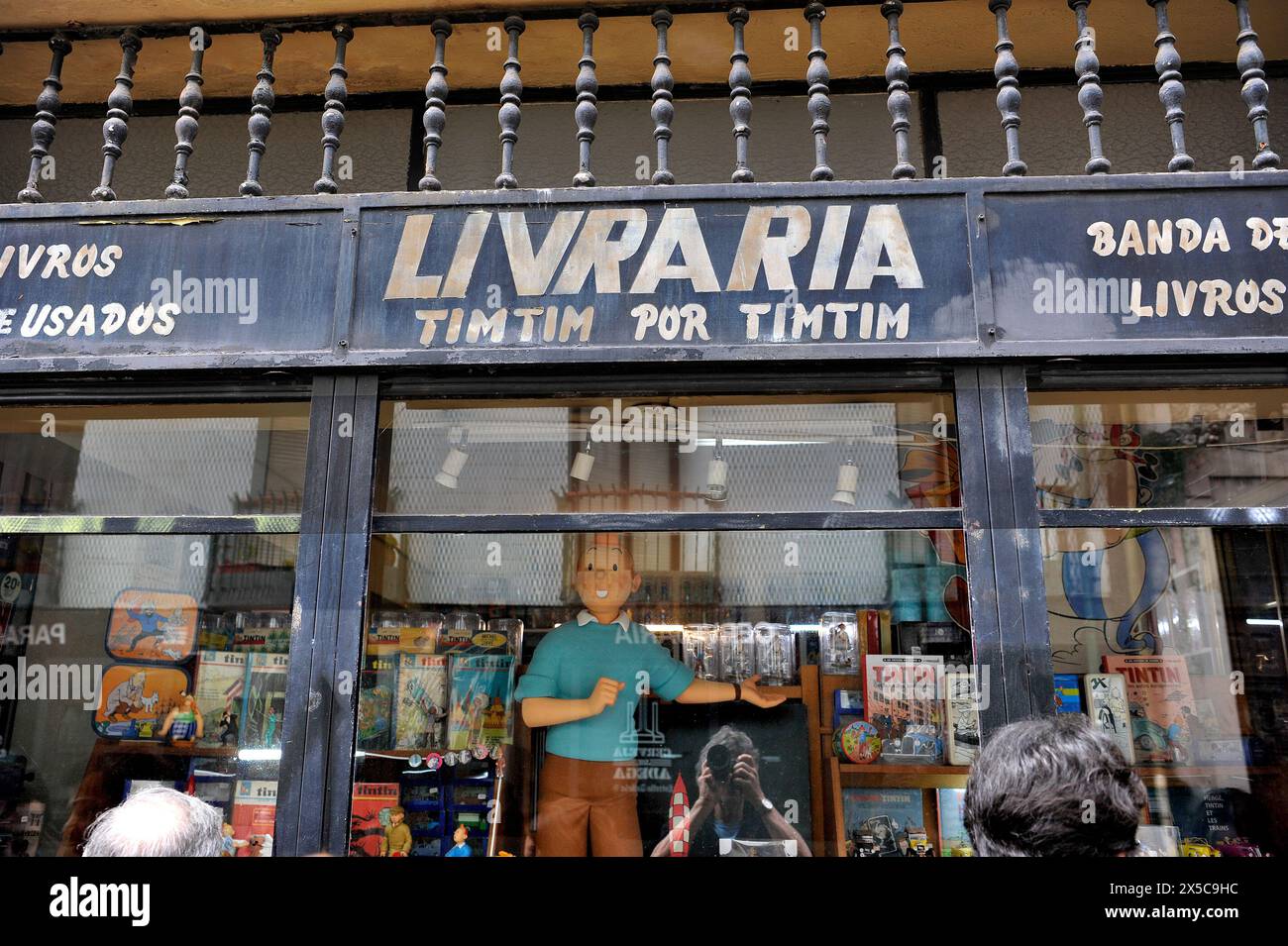 Boutique spécialisée dans Tintin Collectibles, Porto, Portugal, Europe Banque D'Images