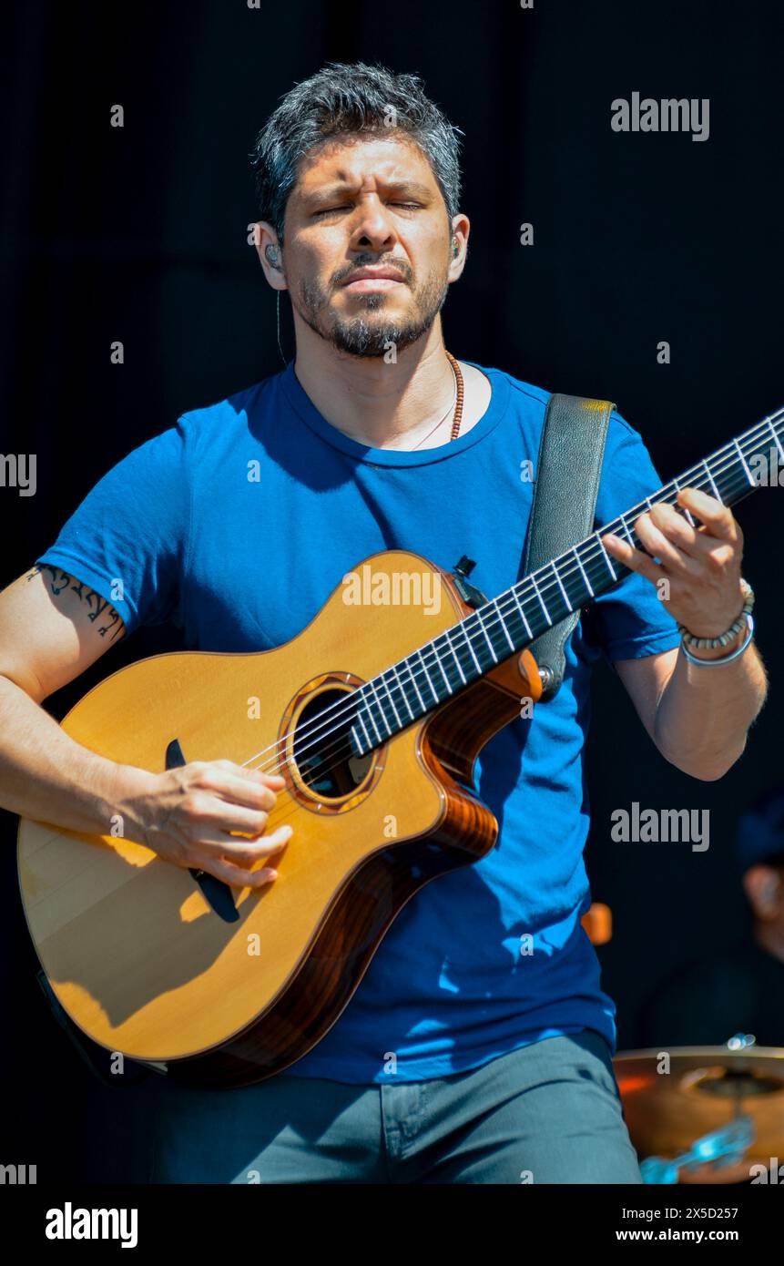 Rodrigo Sanchez - Rodrigo y Gabriela, V2012, Hylands Park, Chelmsford, Essex, Grande-Bretagne - 18 août 2012 Banque D'Images