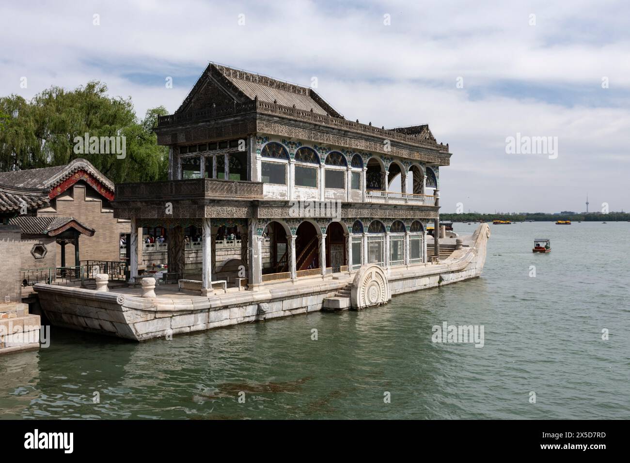 Une caractéristique assez bizarre sur le lac Kunming. Banque D'Images