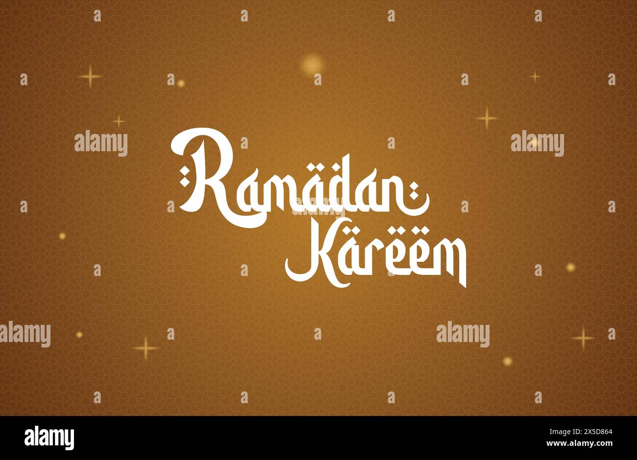 Ramadan Kareem. Traduit : Ramadan Kareem . Typographie arabe. Illustration de Vecteur