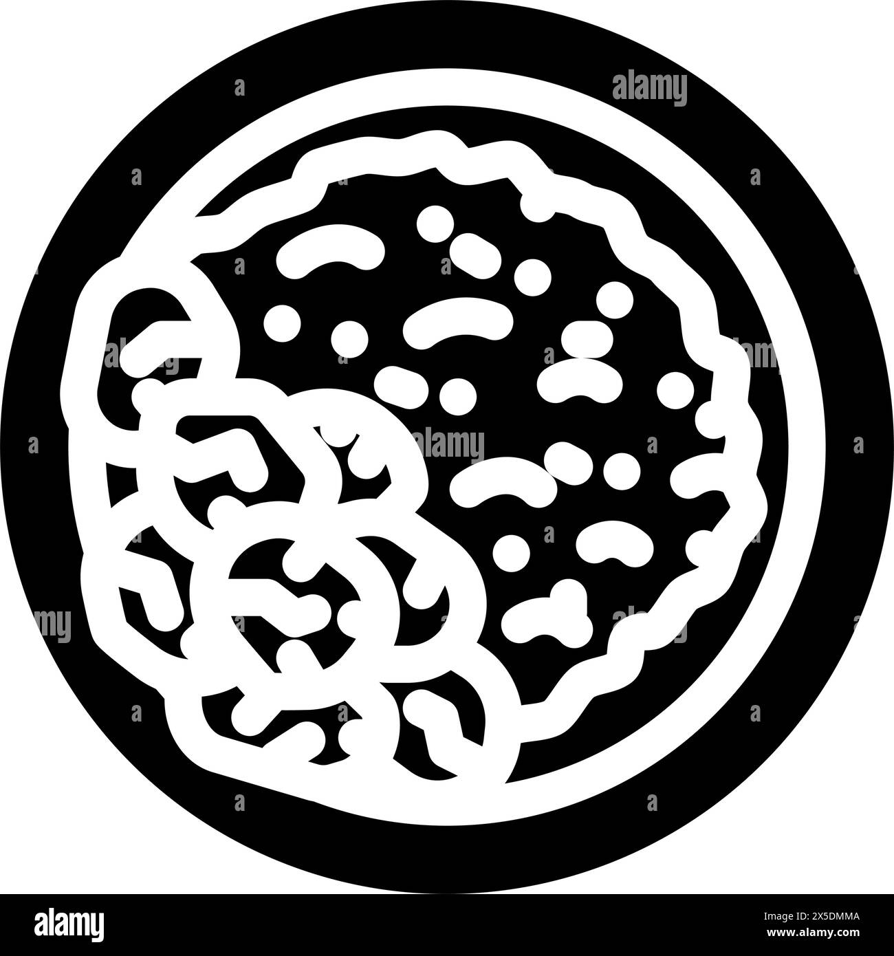 curry plat cuisine indienne illustration vectorielle d'icône de glyphe Illustration de Vecteur