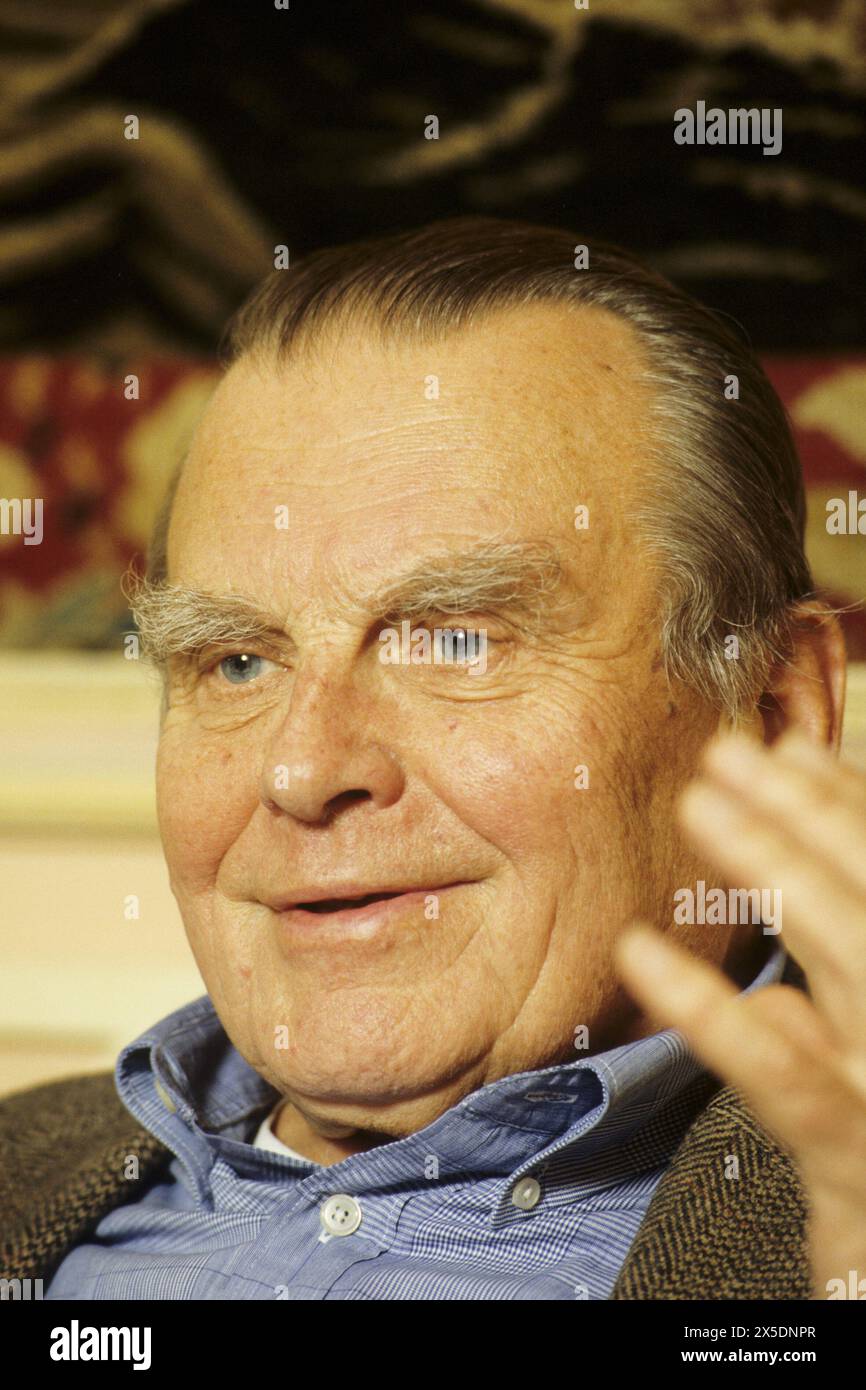 Czeslaw MILOSZ - date : 19891001 ©John Foley/Opale.photo Banque D'Images