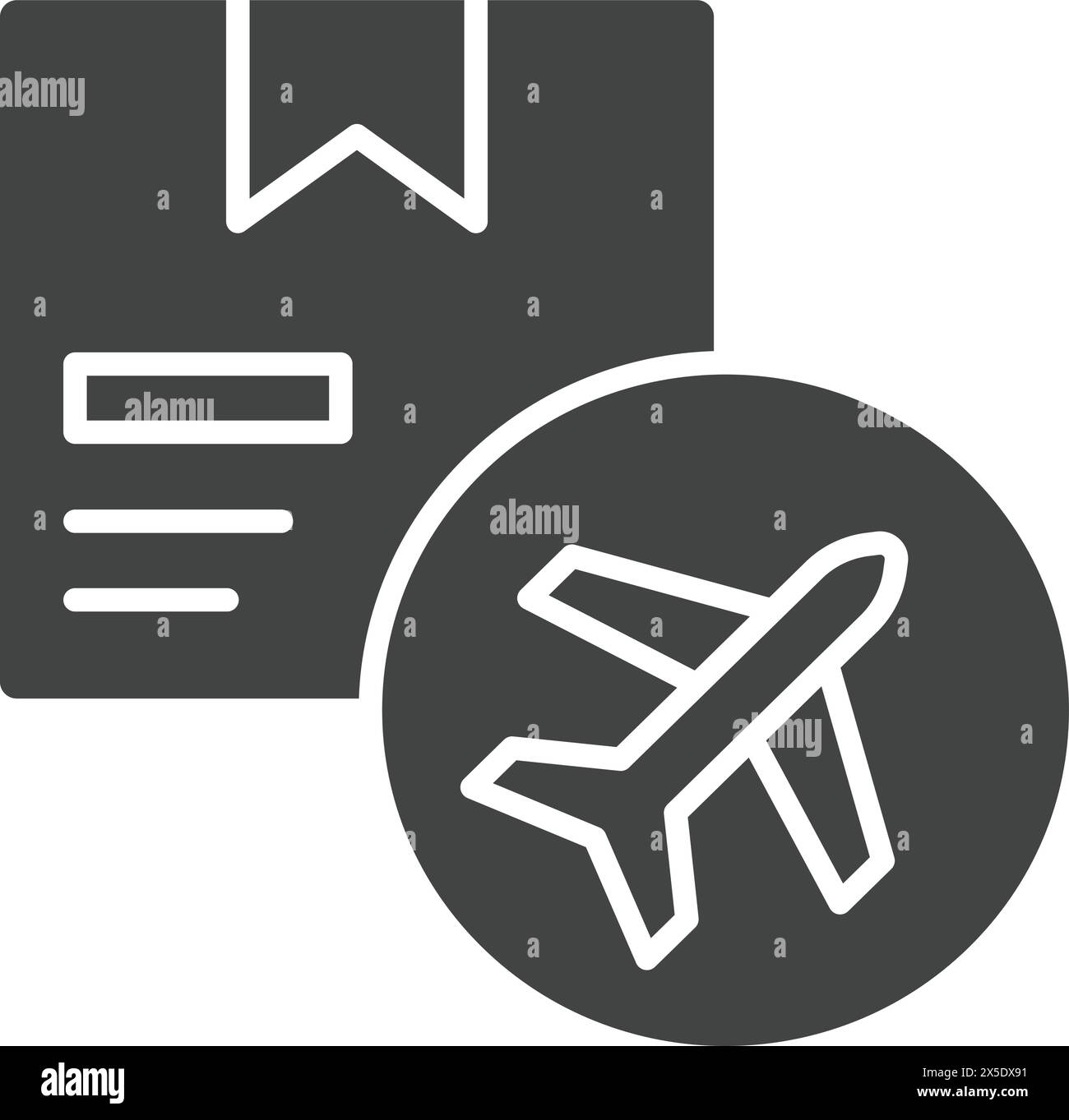 Image vectorielle de l'icône Air Delivery. Convient pour les applications mobiles, les applications Web et les supports d'impression. Illustration de Vecteur