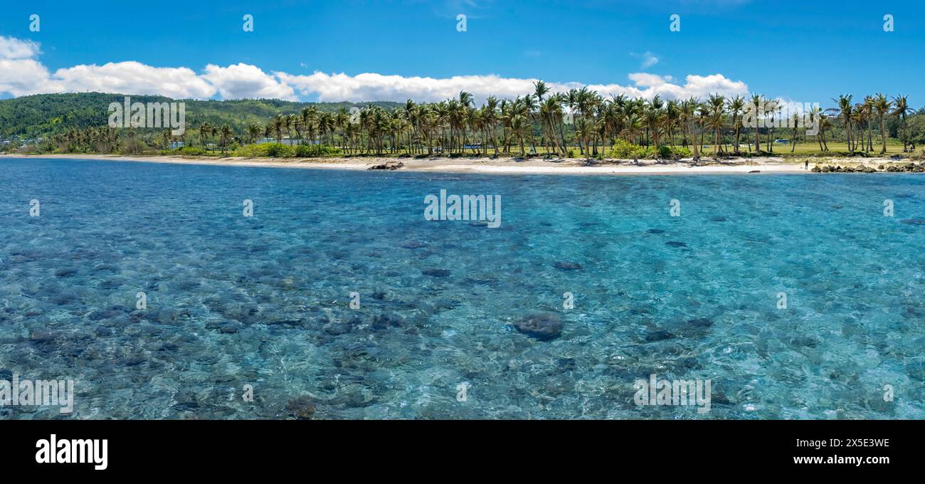 Parc national du mémorial du champ de bataille d'Asan Beach, Guam, Micronésie, Îles Mariannes, Océan Pacifique. Banque D'Images