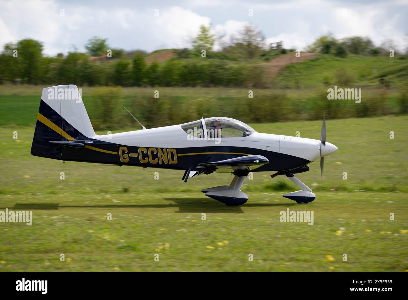 Smart Looking Vans RV-9A avion à l'aérodrome de Popham pour le vol annuel micro-léger et salon commercial Banque D'Images