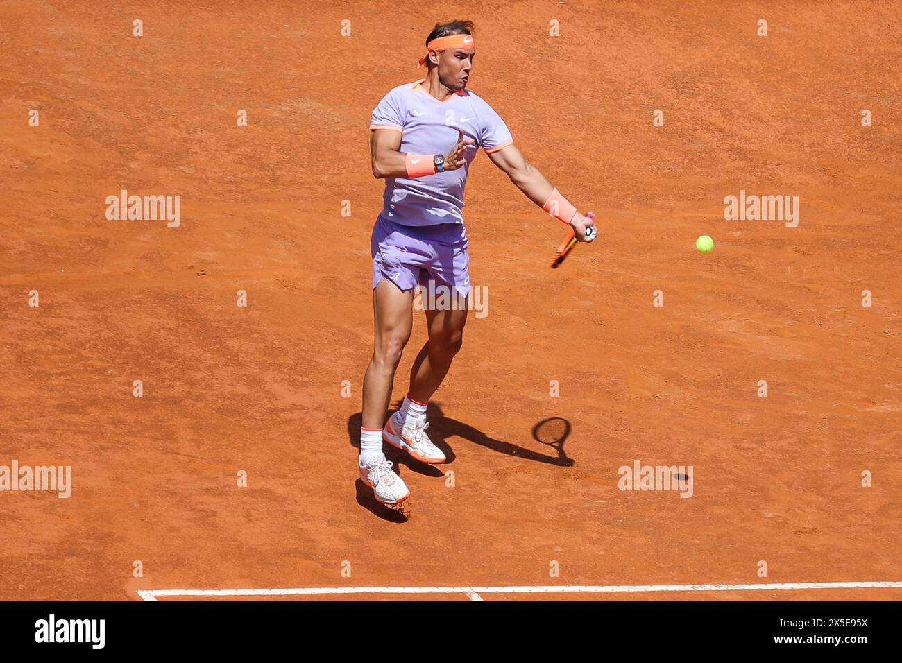 Rome, Italie. 09 mai 2024. Rafael Nadal pendant l'Internazionali BNL d'Italia, match international de tennis à Rome, Italie, 09 mai 2024 crédit : Agence photo indépendante/Alamy Live News Banque D'Images