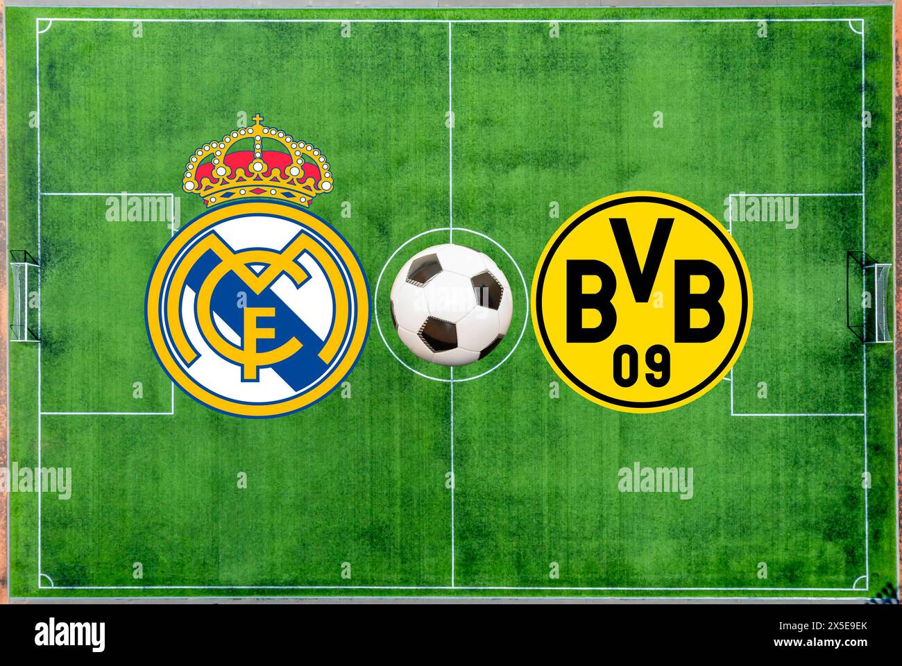 champions League Real Madrid CF Borussia Dortmund Banque D'Images