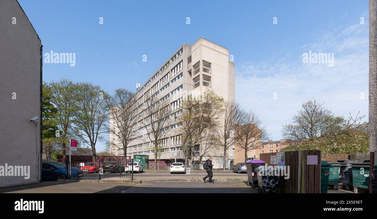 Édimbourg, Écosse, Royaume-Uni - Cables Wynd House (Banana Flats) par Alison & Hutchison & Partners Banque D'Images