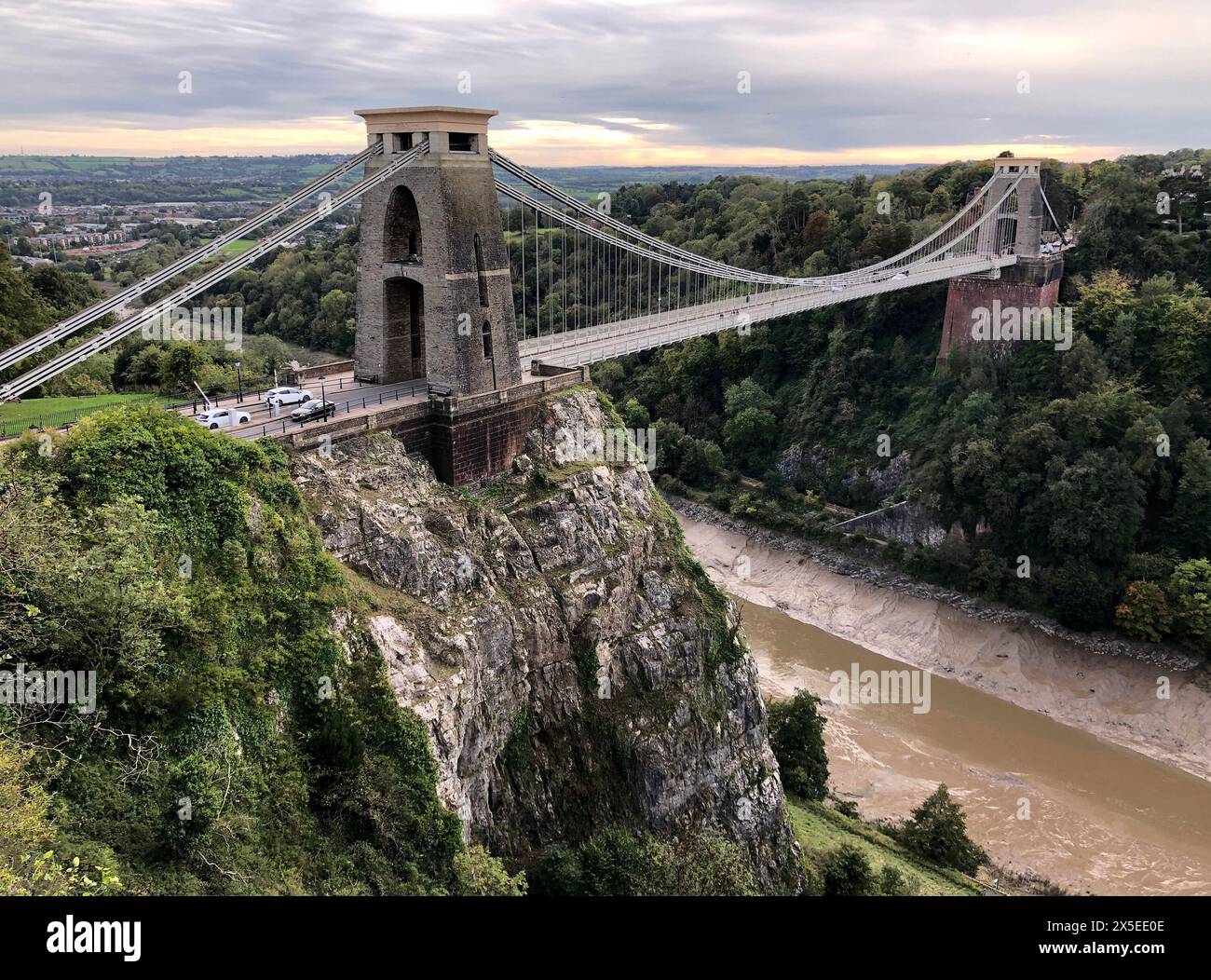 Pont suspendu de Clifton sur le Rver Avon, Bristol, Angleterre Banque D'Images