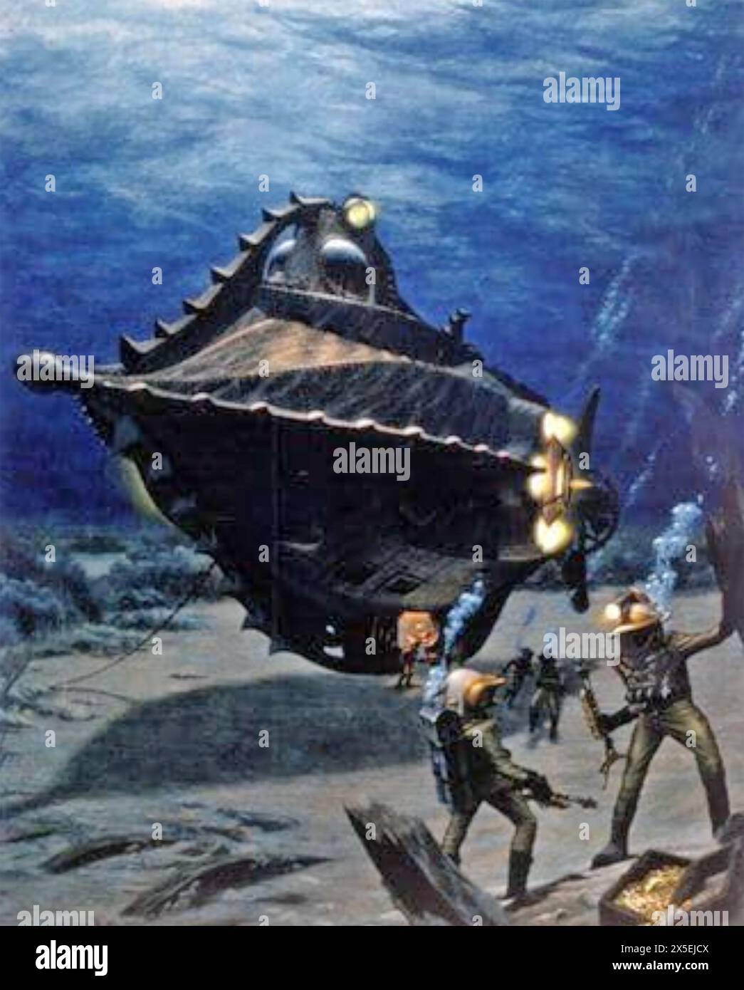 20 000 LIGUES SOUS LA MER 1954 Buena Vista distribution film Banque D'Images