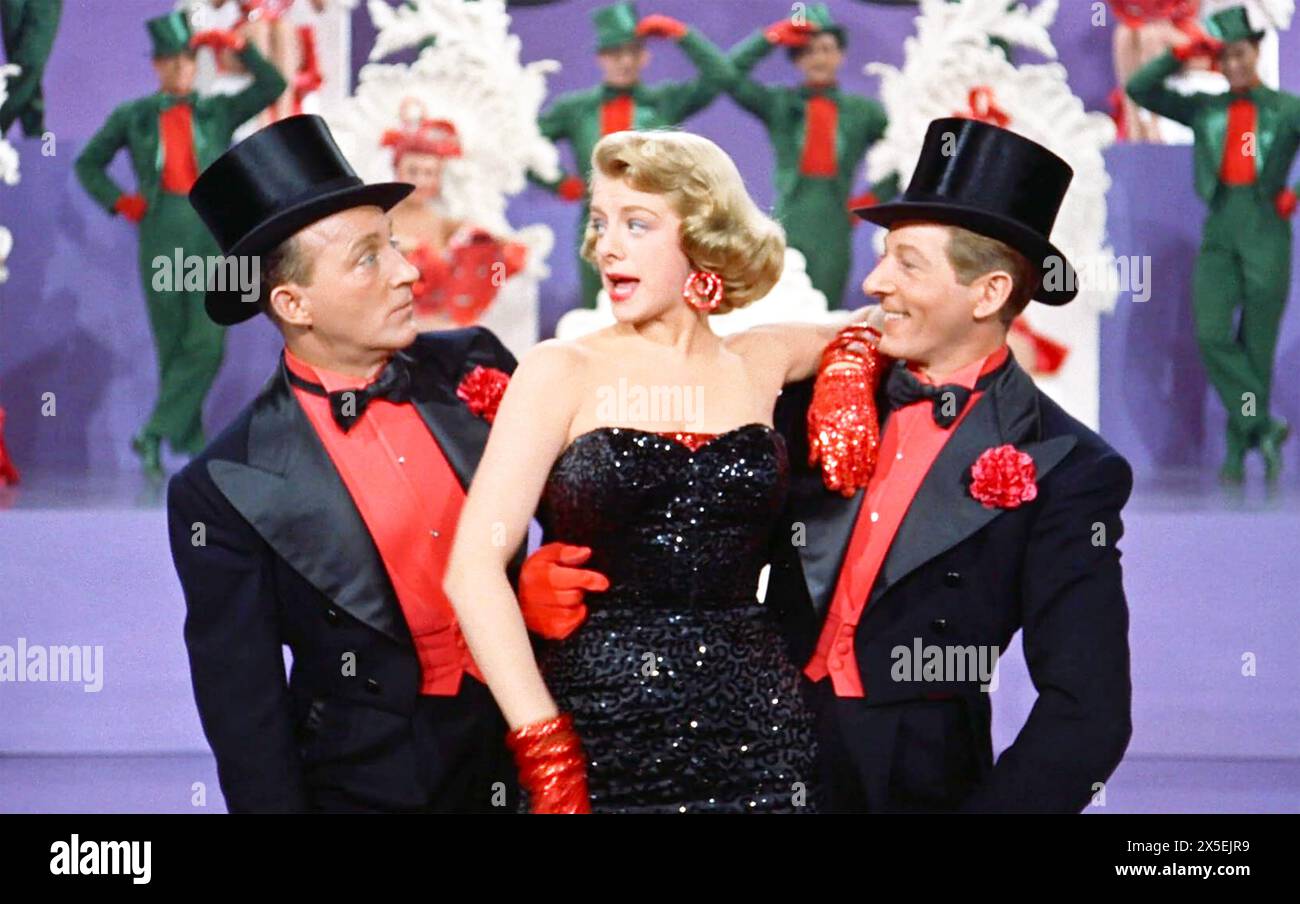 BLANC NOËL 1954 film Paramount Pictures avec de gauche à droite : Bing Crosby, Rosemary Clooney, Danny Kaye Banque D'Images