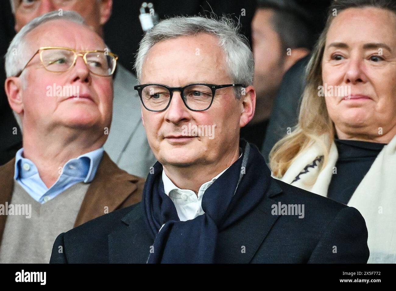 Paris, France. 07 mai 2024. Bruno LE MAIRE, ministre français de l'économie et des Finances, lors de la Ligue des Champions de l'UEFA, demi-finales, match de 2e manche entre le Paris Saint-Germain et le Borussia Dortmund le 7 mai 2024 au stade du Parc des Princes à Paris, France - photo Matthieu Mirville/DPPI crédit : DPPI Media/Alamy Live News Banque D'Images