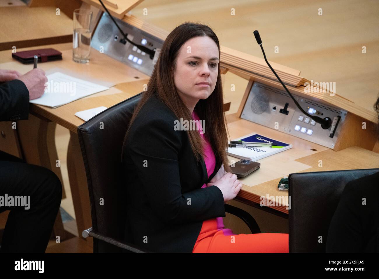 Édimbourg, Écosse, Royaume-Uni. 9 mai 2024. SUR LA PHOTO : Kate Forbes MSP, première ministre écossaise adjointe. Nomination des ministres écossais et des jeunes ministres écossais, quelques jours après que John Swinney MSP a été élu nouveau premier ministre d'Écosse. Scènes à l'intérieur du Parlement écossais à Holyrood. Crédit : Colin d Fisher crédit : Colin Fisher/Alamy Live News Banque D'Images