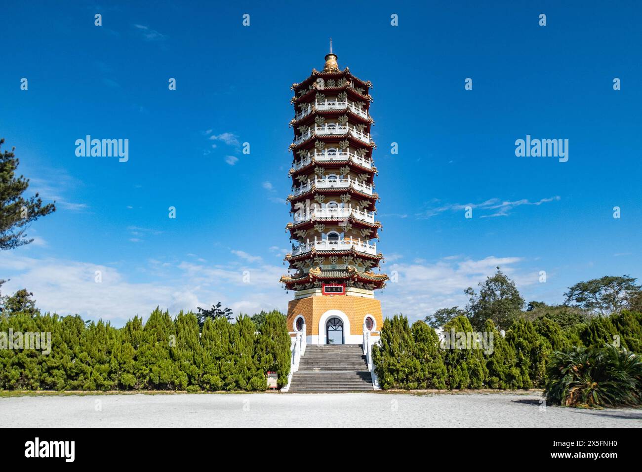 Ci en Pagoda, Sun Moon Lake, Yuchi, Taiwan Banque D'Images