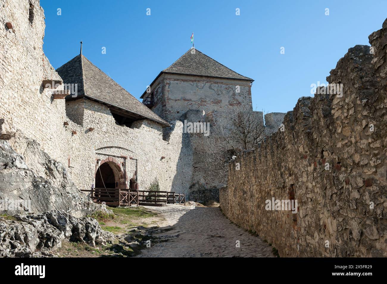 Château de Sümeg, Sümeg, comté de Veszprém, Hongrie Banque D'Images