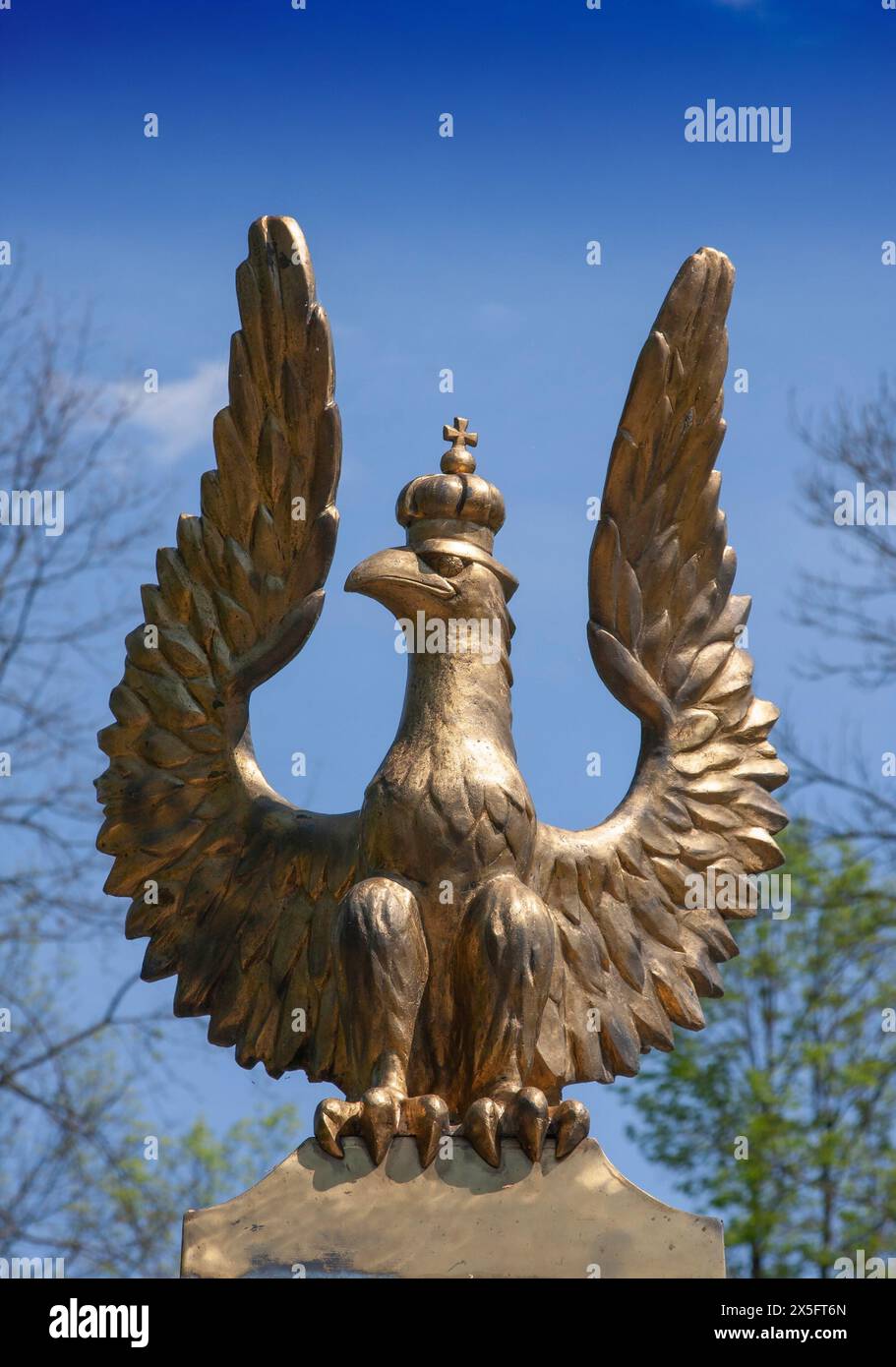 White Eagle Monument pour ceux qui ont été tués en 1014-1920. Pologne, Podlasie, Suprasl. Banque D'Images