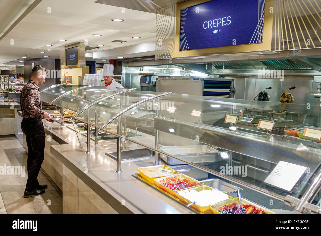 Miami Floride, PortMiami Port de Miami, à bord intérieur intérieur, navire Norwegian Joy Cruise Line, 7 jours Caraïbes, jour en mer, intérieur intérieur intérieur, GA Banque D'Images