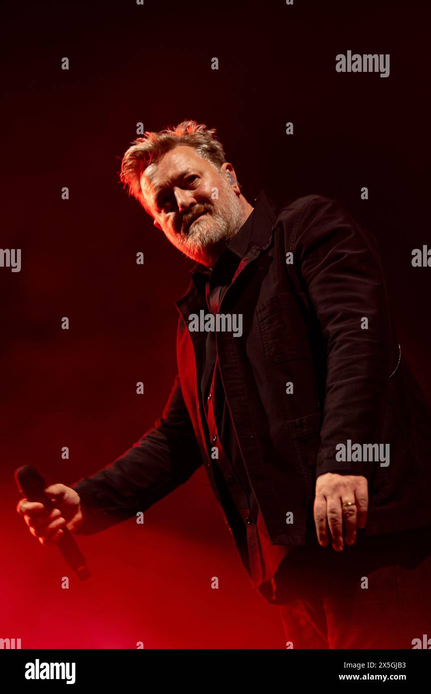 Londres, Royaume-Uni. 9 mai 2024. Elbow se produit en direct à l'O2 Arena. . Cristina Massei/Alamy nouvelles en direct Banque D'Images